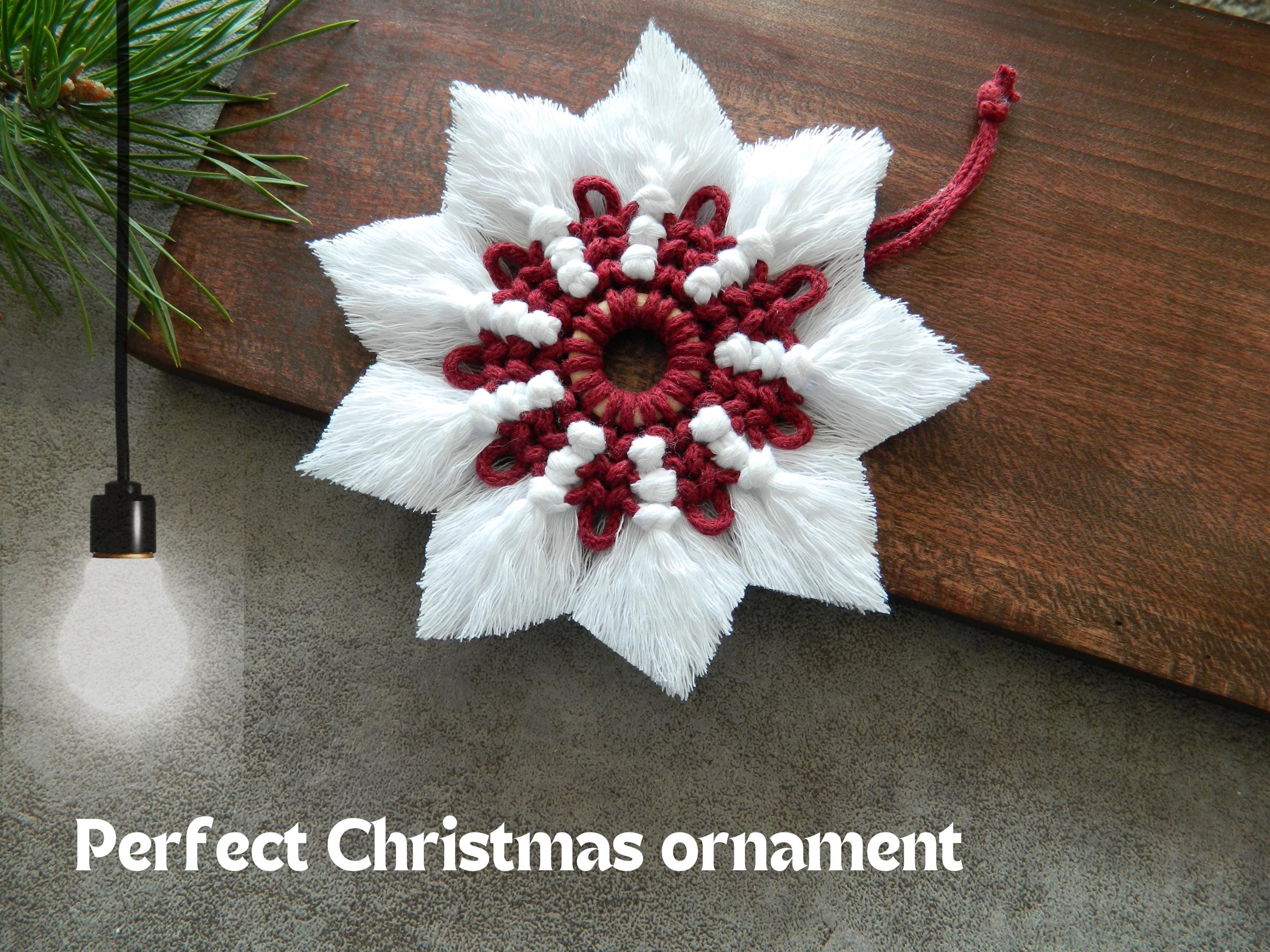 Macrame Pattern, Easy Snowflake Tutorial PDF, Do It Yourself Star ...
