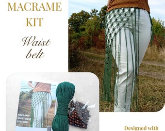 Kit cinto de macramê: perfeito para usar sobre vestidos, calças e saias, ideal para festivais e para o dia a dia.