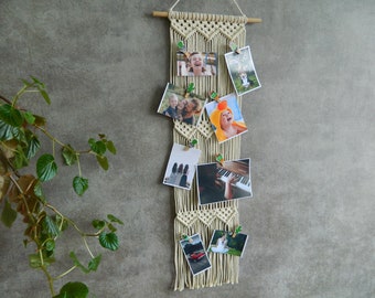 Patroon macramé fotohouder | pdf-tutorial, doe-het-zelf-fotoweergave, woonkamerinrichting