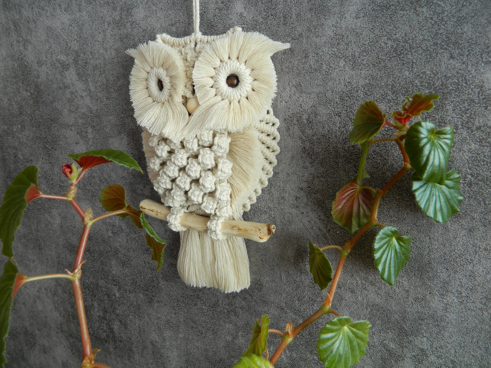 Set of 2 Owl wall hanging tutorials Macrame pattern in PDF Etsy
