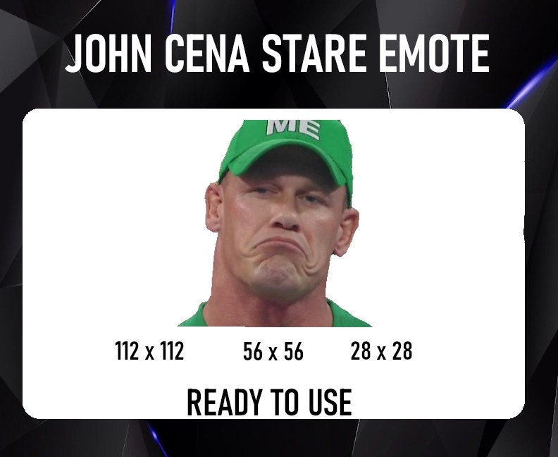 John Cena Stare Emote for Twitch Discord or YouTube | Etsy
