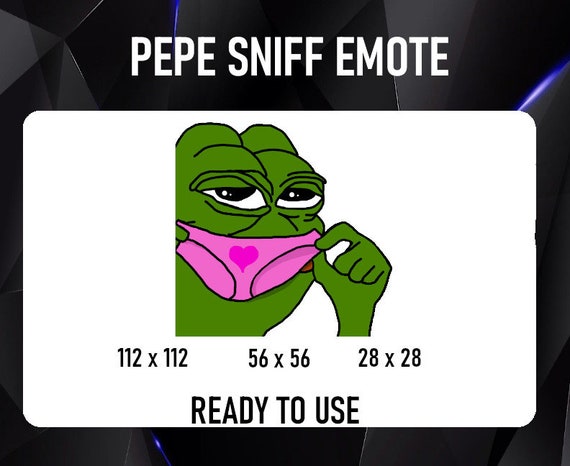 Pepe Sniff Emote for Twitch Discord or YouTube | Etsy