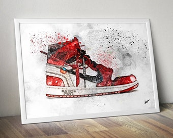 sneaker canvas wall art