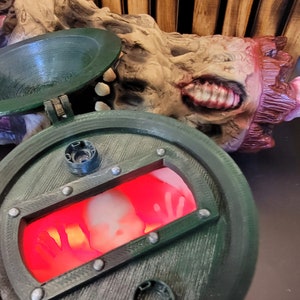 Zombie, Retun of the dead barrel, Edge Lit acrylic 3D lamp,multi-collor LEDs with remote