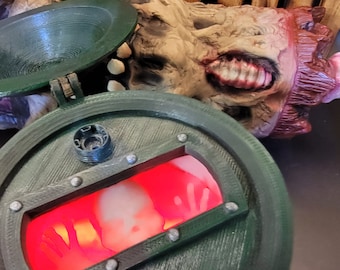 Zombie, Retun of the dead barrel, Edge Lit acrylic 3D lamp,multi-collor LEDs with remote