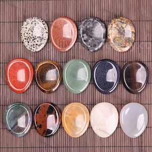 29 Kinds. Waterdrop Worry Stone ,Anxiety Relief Crystal, Therapy stone, Fidget stone, Worry Stone gift , Chakra  Quartz  Stone, Wholesale.