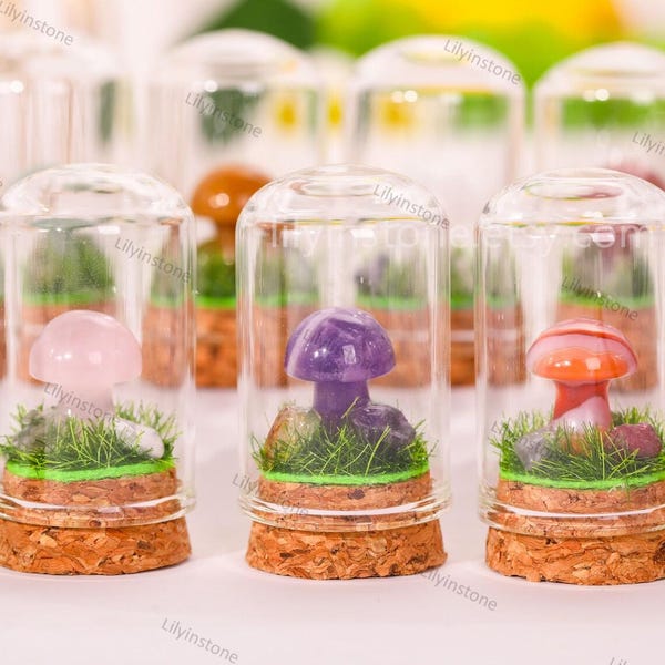 Crystal Mushroom Specimen, Crystal Mushroom Decoration, Crystal Decor ,Home Decor, Education Crystals Stone,Crystal Gift ,Healing Crystal .