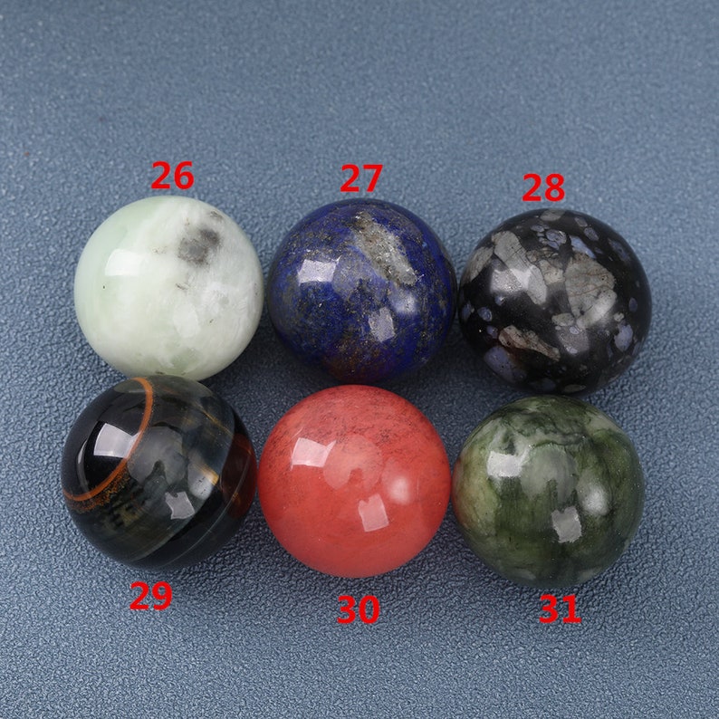 30mm Big Crystal Sphere Ballgemstone Ballcrystal Ballstone - Etsy