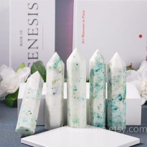 4-4.5", Natural Phoenix Stone Gemstones Point Tower, Healing Crystals Phoenix Stone Mica Tower, Point Wand,Home Decor,Crystal Gift,Wholesale