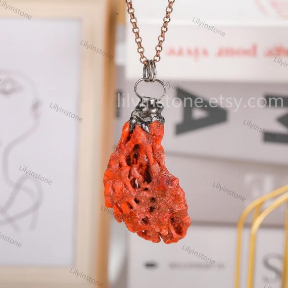 Pendente Artigianale - Rami di Corallo rosso e Argento 925 – Museum Shop Italy