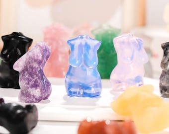 1.5inches ,Hand Carved Gemstone goddess Hand Carved Quartz model,Crystal Figurine,Quartz Crystal Model,Home Decor ,Valentines gifts for her.