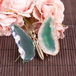 Agate Slice Butterfly, Home Decor, Boho Decor, Agate Slice, Butterfly Wings, Gemstone Butterfly, Healing Crystal ,Crystal Gift ,Wholesale.