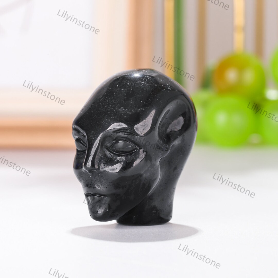 1.5 Inches Crystal Alien Skull Head Carving,stone Women Skull Decor ...