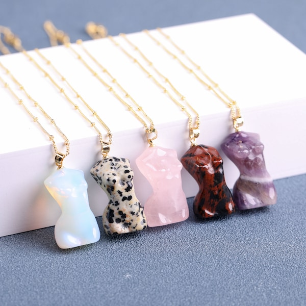 1.2Inches , Crystal Body Necklace, Crystal Goddess Necklace, Healing crystal, Crystal Body Pendant, ,Crystal Goddess pendant ,Crystal Gift.