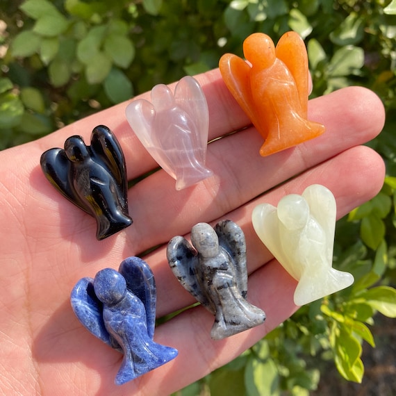 1 Inch mini Crystal Angels Healing Crystals pocket Angels Etsy