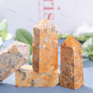 3-4 Inches ,Crazy Agate Crystal Tower, Crystal Point, Crazy Agate Obelisk, Crazy Agate point, Heavy Tower, Energy ,Crystal point, Home Decor
