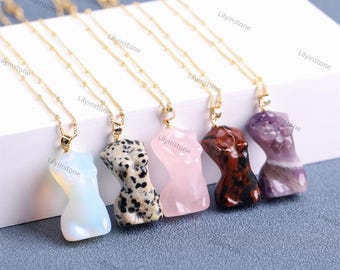 1.2Inches , Crystal Body Necklace, Crystal Goddess Necklace, Healing crystal, Crystal Body Pendant, ,Crystal Goddess pendant ,Crystal Gift.