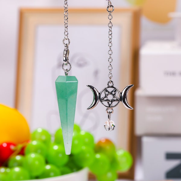 Faceted Conical Crystal Pendulum ,Spirit Pendulum,Divination,Boho Style Point Pendulum,Crystal Pendulum, Balance Meditation,Crystal Healing.