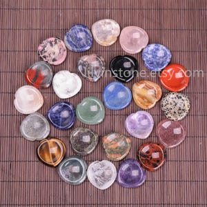 26 kinds of Heart worry stones ,Healing crystal, Palm stone, Pockets crystal, Gemsteone, Worry Stone gift ,Crystal, Chakra Stone, Wholesale.