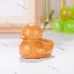 Cute Mini Crystal Duck, Hand-carved little duck decor, Healing crystal,Crystal Pet ,Toddler Toys,Carving Animal ,Mineral Specimen,Wholesale.
