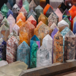 3-4 Inches Crystal Tower Crystal Quartz Point Natural Crystal Quartz Obelisk Healing Crystal Wholesale