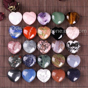 Natural Crystal Heart ,Heart Gemstone, Rose Quartz Heart ,Pocket Stone ,Carved Gemstone ,Heart Healing Stone ,Heart Shaped Stone ,Love Stone