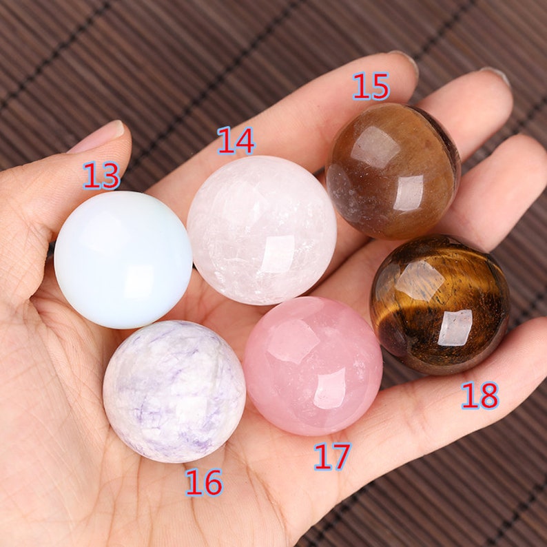 30mm Big Crystal Sphere Ballgemstone Ballcrystal Ballstone - Etsy