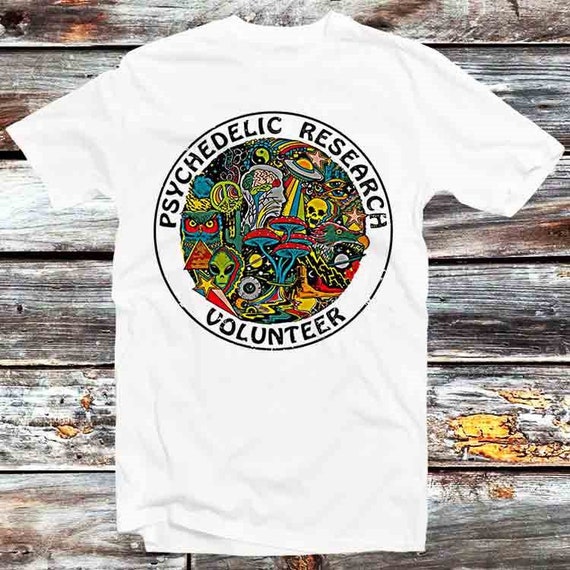Funny-Psychedelic-Research-Volunteer-Alien-Skull T-Shirt Funny-Psychedelic-Research-Volunteer-Alien-Skull T-Shirt