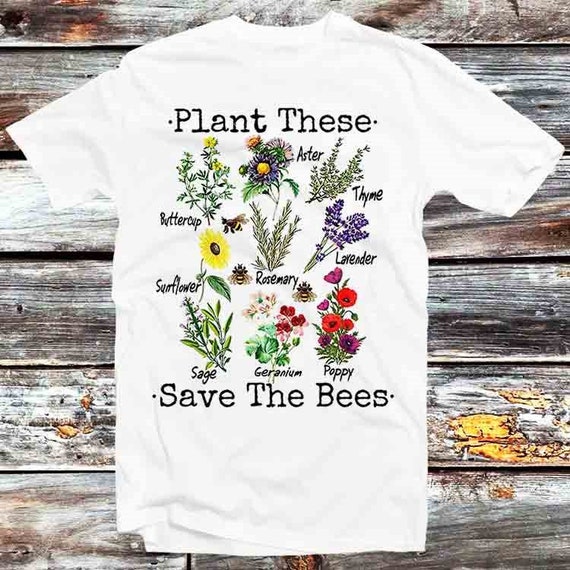 Great Plant These Save The Bees Vintage Retro T-Shirt Great Plant These Save The Bees Vintage Retro T-Shirt