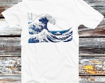 The Great Ramen off Kanagawa Under a Wave T shirt Japanese Art Fashion Japan Design 80s Style Cool Gift Men Women Unisex Top Tee B274