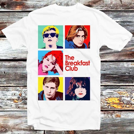 The Breakfast Club Movie 80s Retro T Shirt Men Women Unisex Baggy Boyfriend Shirt B109 The Breakfast Club Movie 80s Retro T Shirt Men Women Unisex Baggy Boyfriend Shirt B109
