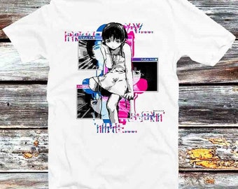 Serial Experiments Lain Computer CMD Japanese Manga Anime T Shirt Vintage Retro Cool Gift Mens Womens Unisex Cartoon Anime Top Tee B440