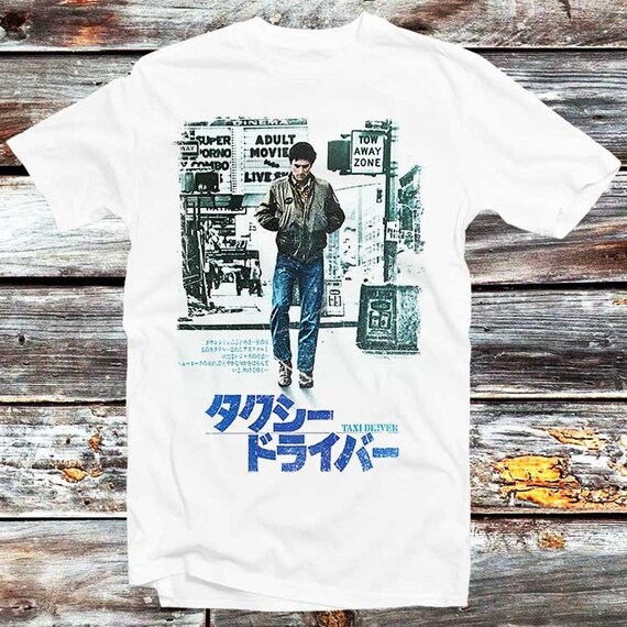 Japanese Taxi Driver T Shirt Cult Movie Film Poster Top Tee Vintage Retro Mens Womens Unisex Design Style B197