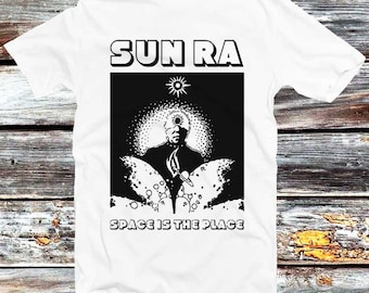 Sun Ra T-Shirt Music Band Free 70s Jazz Men Women Unisex Retro Vintage Vinyl Album Cover Gift Top Tee B250