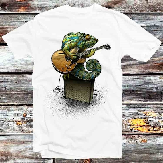 Chameleon T-Shirt, Vintage Retro Style T-Shirt Chameleon T-Shirt, Vintage Retro Style T-Shirt