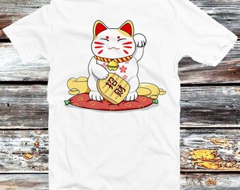 Chinese lucky cat t shirt Clearance