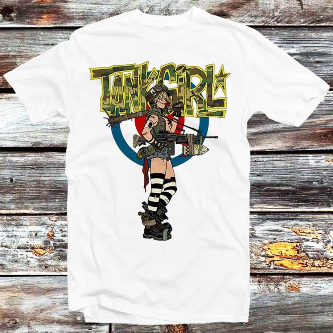 Tank Girl T-shirt Comic Retro Cool Vintage Unisex Mens Tank Girl T-shirt Comic Retro Cool Vintage Unisex Mens