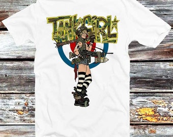 Tank Girl T-Shirt Comic Retro Cool Vintage Unisex Mens Womens Ladies Ace of Spades Alternative Bomb Feminist B216