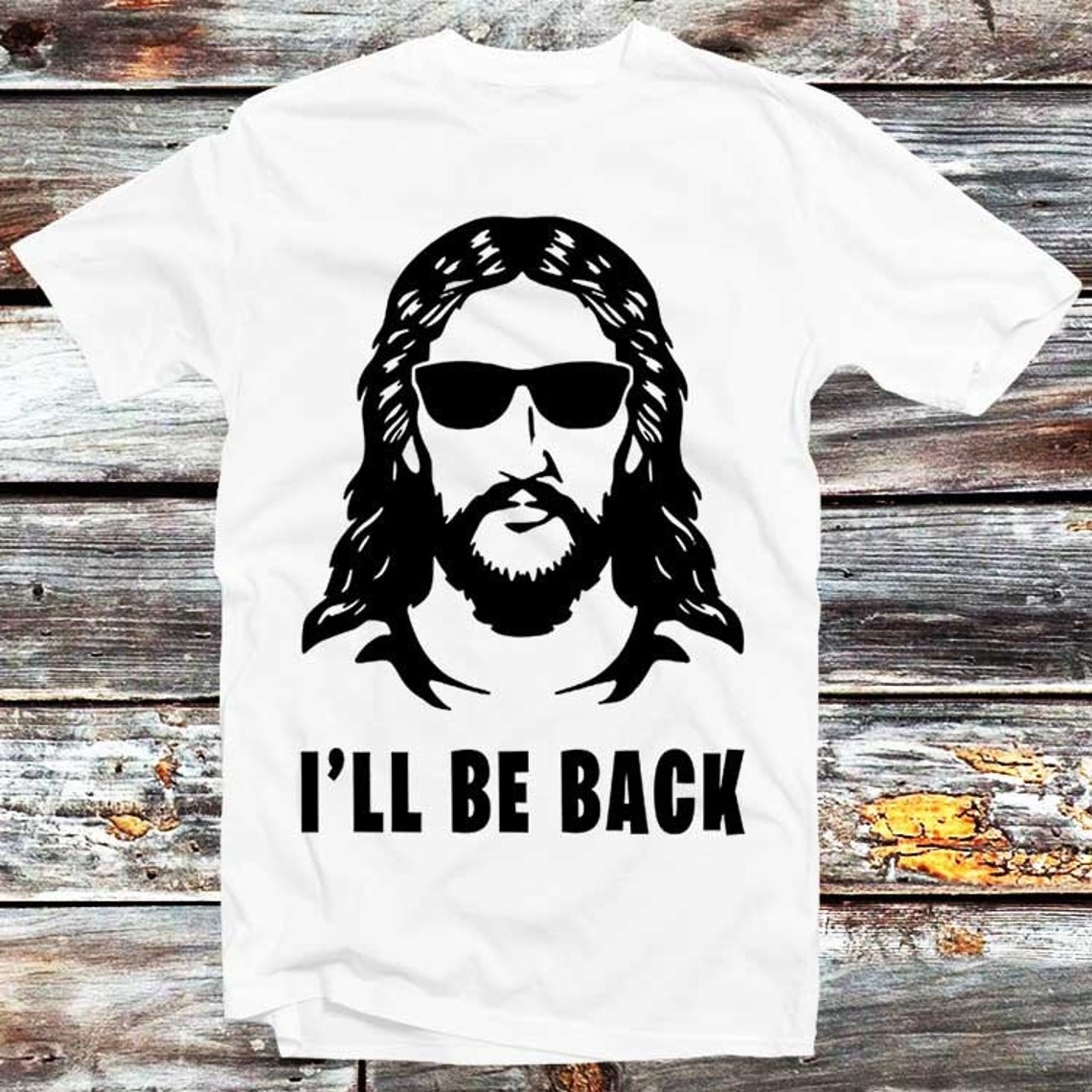 Jesus I 'll Be Back T Shirt Bible Christ Movie Cult Action - Etsy UK
