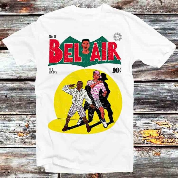 T-shirt Fresh Prince Rare Imprimé Allover, Taille L - Neuf Avec étiquettes, Coupe Relax