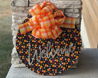 Halloween Door Hanger | Halloween Door Sign | Halloween Door Decor | Fall Front Door Sign | Fall Front Door Hanger | Fall Front Door Decor