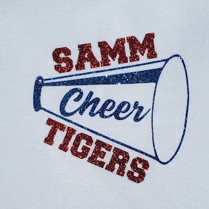 Cheer Megaphone Personalized Decal/Iron-On