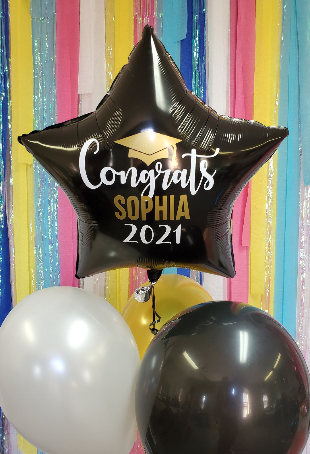 Personalized graduation balloons etsy
