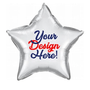 Design Your Own 24 Inch Metallic Star Balloon