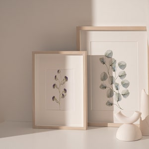 2er Set Drucke,Blumen Wandkunst,Florale Wandkunst,Aquarell Blume,Blumen Digitaldruck,Botanische Kunst,Pflanzenkunst,Wanddekoration