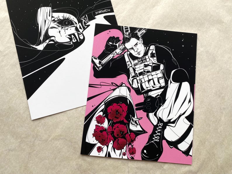 Operatorkunstprint, FPS-shooter, mat gelamineerd Soap