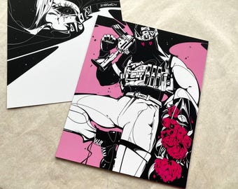 Operatorkunstprint, FPS-shooter, mat gelamineerd