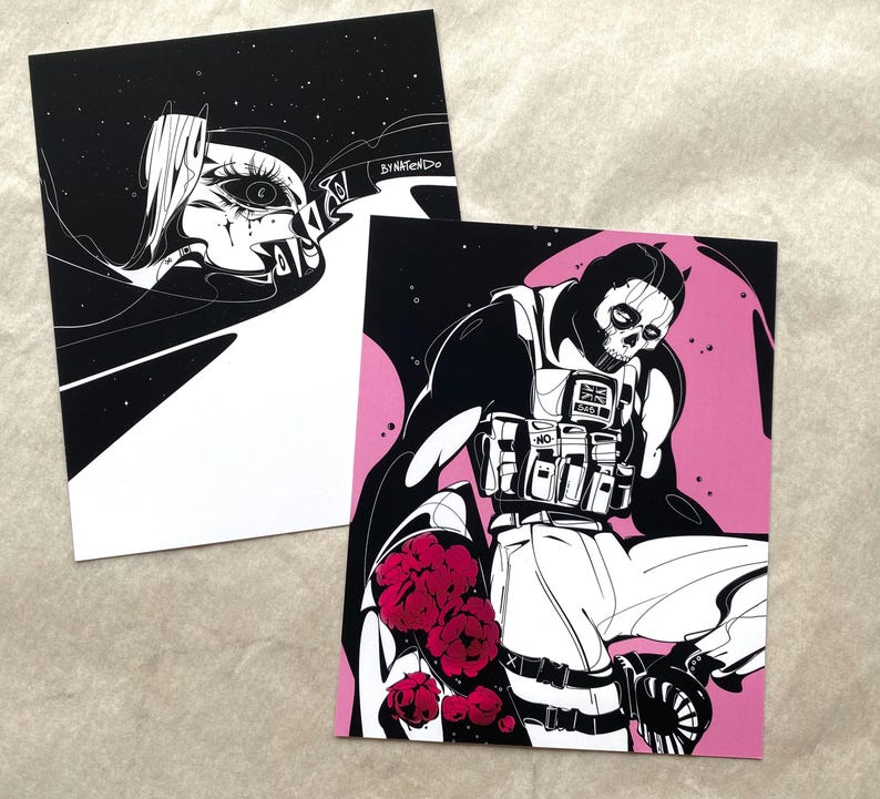 Operatorkunstprint, FPS-shooter, mat gelamineerd Ghst