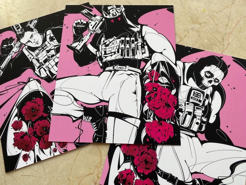 Operatorkunstprint, FPS-shooter, mat gelamineerd ALL 3