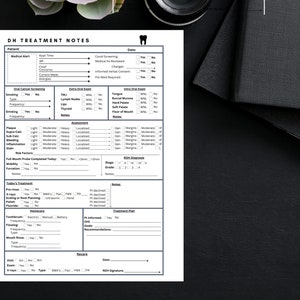 Hygiene Notes Example Dental Hygienist Charting Template | RDH Treatment Notes | Save Time on ...